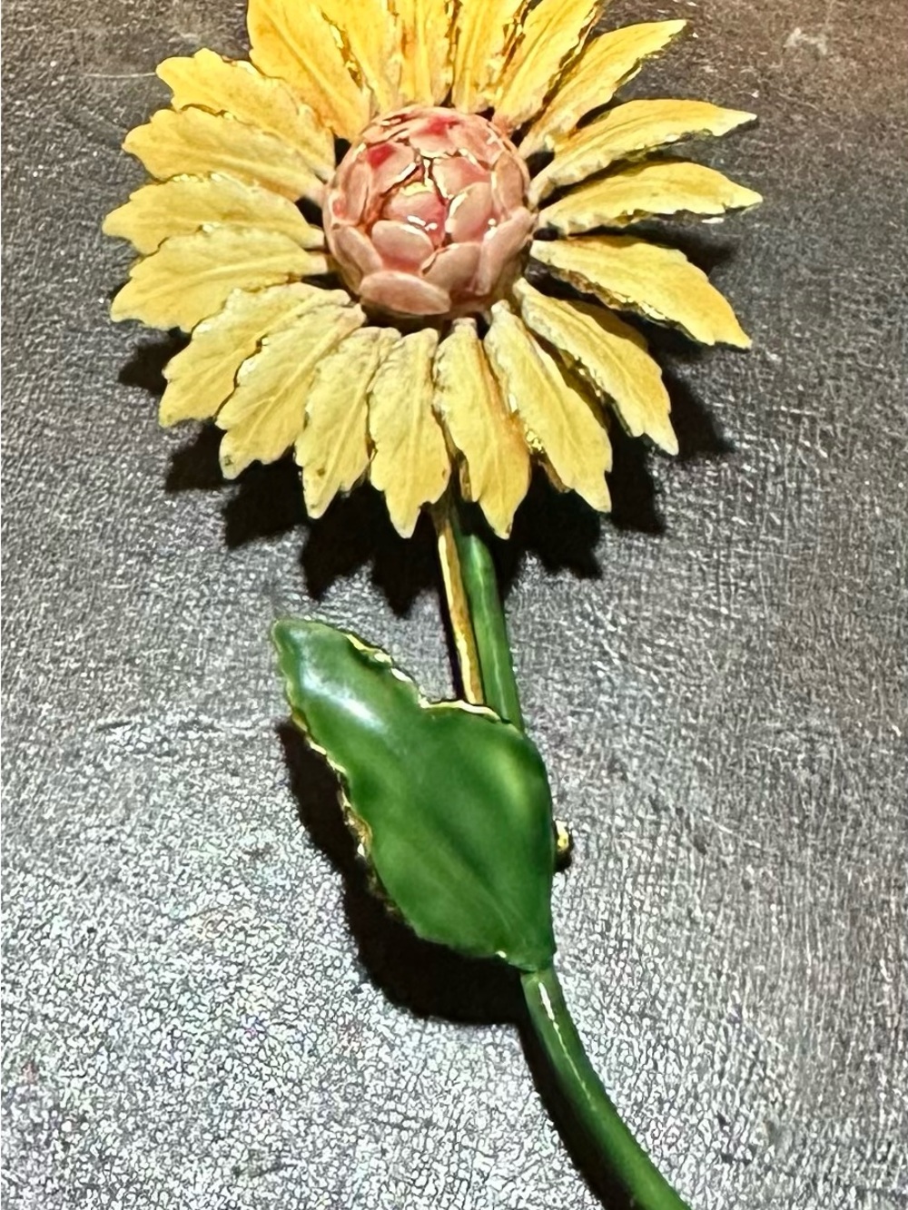 Yellow and Green Flower Brooch - Women Jewelry Brooches
